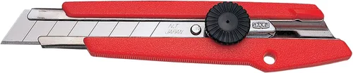Vista 12 de NT Cutter - Cuchillo multiusos de agarre de aluminio fundido a presión de serie Premium Evolution PMG con bloqueo automático, hoja negra extra