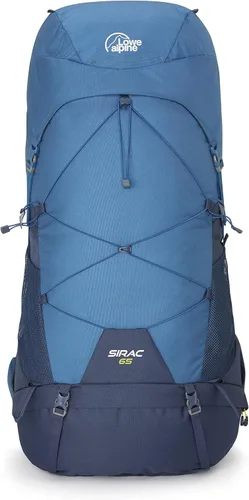Vista 2 de Lowe Alpine Sirac Mochila de senderismo para varios días, Sirac 65 litros, tinta profunda/tinta
