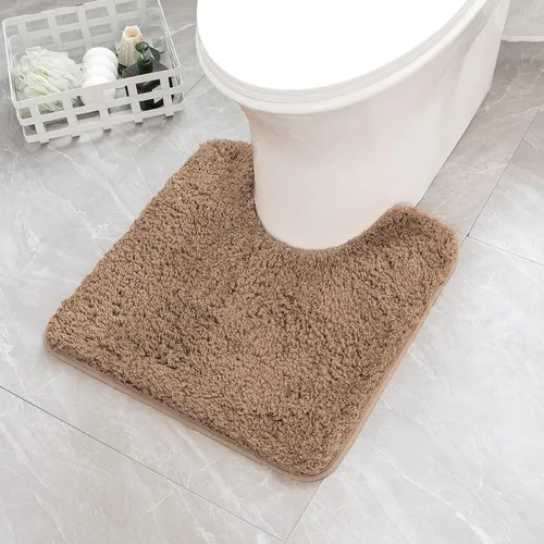 Vista 106 de MIULEE Alfombras de baño negras, suaves y pequeñas, absorbentes, antideslizantes, de secado rápido, esponjosas, para baño, bañera y duchas, lavables