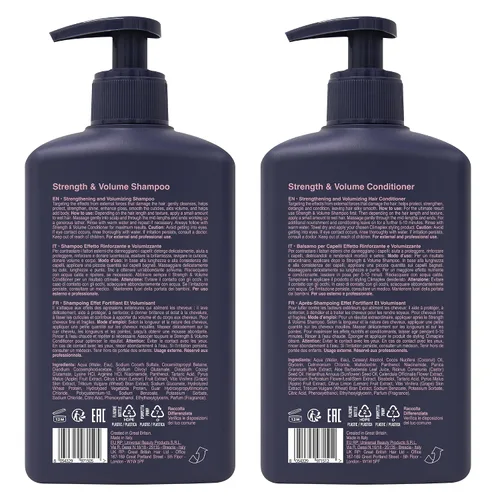 Vista 9 de Climaplex Champú y acondicionador para fuerza y volumen, añade cuerpo y brillo, desenredante, protege, hidratante, deja el cabello sedoso y suave