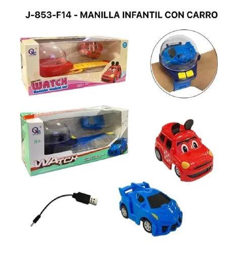 Vista 2 de Pulsera Reloj Con Mini Carro A Control Remoto