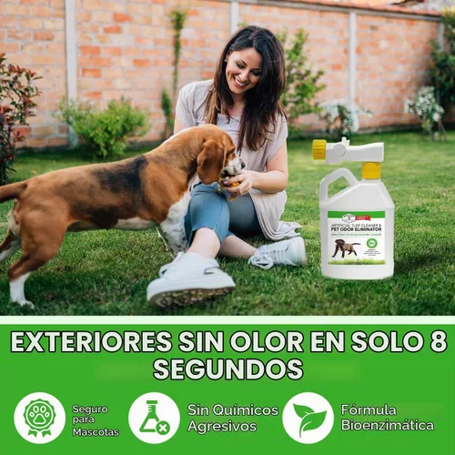 Vista 5 de Stuart Pet Supply - Limpiador de césped artificial y eliminador de olores de mascotas al aire libre es ideal para patios, césped artificial