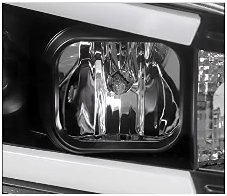 Vista 7 de Faros delanteros con proyector de tubo LED, color negro, compatible con Dodge Charger 2006-2010