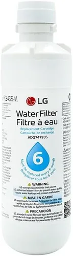 Vista 2 de LG LT1000P - Filtro de agua para refrigerador de repuesto de capacidad de 6 meses/200 galones (NSF42, NSF53 y NSF401) ADQ74793501, ADQ75795105