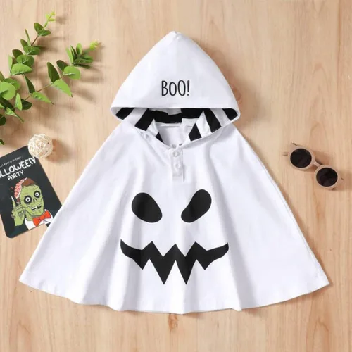 Vista 2 de Disfraz de Halloween para bebé, capa de fantasma, poncho con capucha