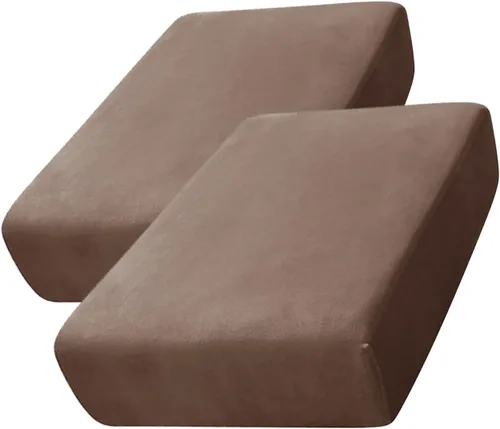 Vista 47 de CONRUSER Funda de cojín elástica de terciopelo suave, funda de cojín de felpa de terciopelo suave, fundas de sofá, protector de muebles con parte