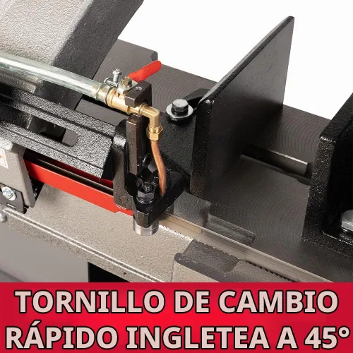 Vista 3 de JET Sierra de cinta de metal horizontal/vertical de 7 "x 12", 3/4 HP, 115/230 V 1Ph (HVBS-712)