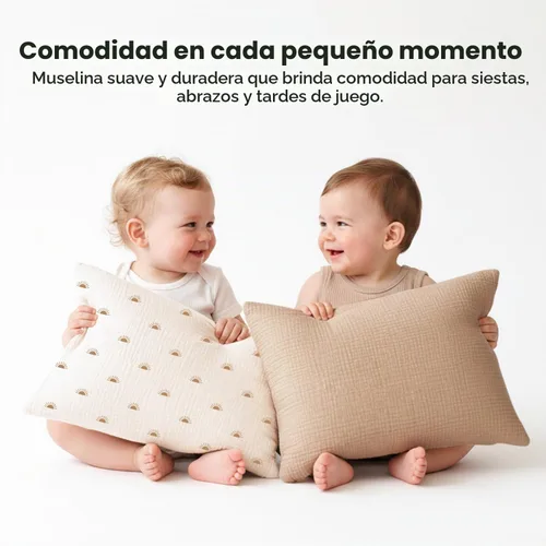 Vista 7 de Konssy Funda de almohada de muselina para niños pequeños para almohada de 13x18, paquete de 2 fundas de almohada de algodón suave y transpirable