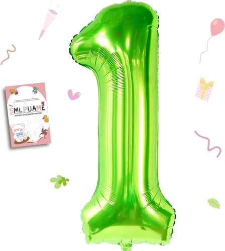 Vista 37 de Globos grandes de 40 pulgadas de números del 0 al 9, globos numéricos para decoración de fiesta de cumpleaños, globos de helio de aluminio