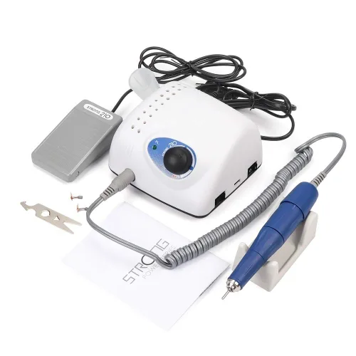 Vista 2 de 65W Fuerte 210 105L Uñas Taladros Manicura Pedicura Máquina Eléctrica Fuerte Lima de Uñas Pulido 35000RPM Uñas Arte Rectificado Dispositivo