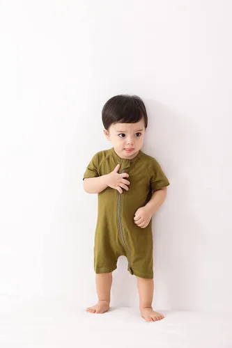Vista 6 de BeiVSlley Paquete de 2 mamelucos de manga corta para bebé, niño, niña, unisex, de algodón