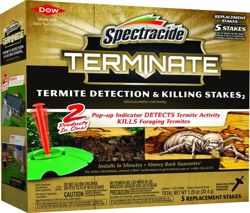 Vista 13 de Spectracide Terminate - Detección de termitas y estacas para matar, mata termitas exploradoras, detecta actividad de termitas, 15