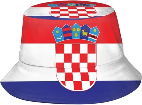 Vista 13 de Lindo sombrero de pescador con bandera divertida, plegable, a la moda, para exteriores, para mujeres, hombres, niños y niñas Bandera de Santa