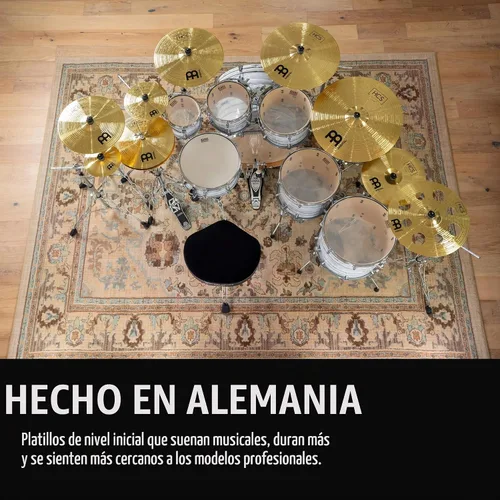 Vista 2 de Meinl Platillo China de 12" - Latón con acabado tradicional HCS para batería, fabricado en Alemania (HCS12CH)