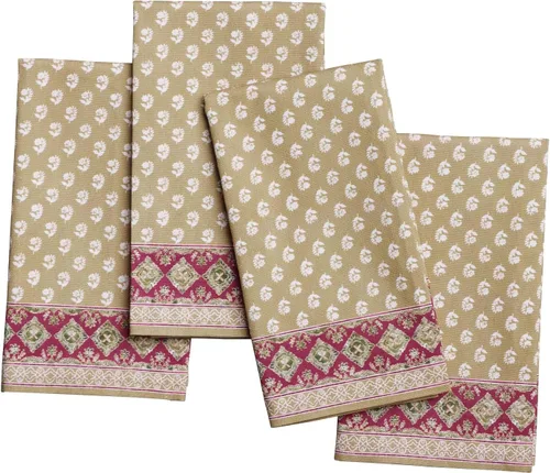 Vista 36 de Maison d' Hermine Juego de 4 servilletas de tela 100% algodón, suaves y duraderas, servilletas cuadradas reutilizables para uso diario, lavables