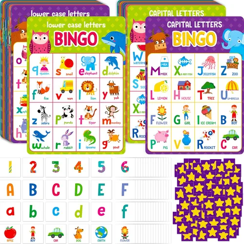 Vista 8 de Juego de Bingo de Palabras de Reconocimiento Visual, 144 Palabras de Reconocimiento Visual Aprende a Leer Nivel 1 y Nivel 2 Juego de Mesa de Bingo