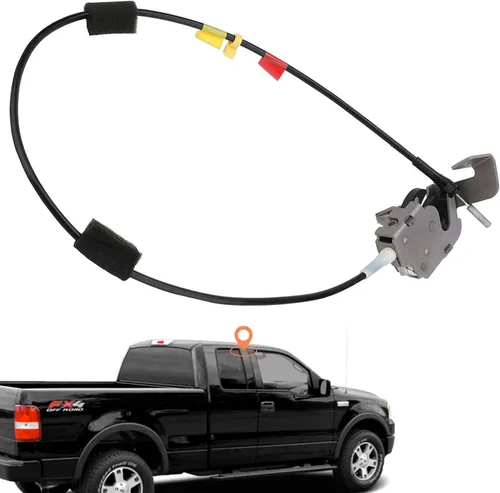 Vista 9 de Pestillo de puerta con conjunto de cable compatible para Ford F-150 de cabina extendida 2004-2008 Reemplazo de puerta trasera derecha 6L3Z18264A00B