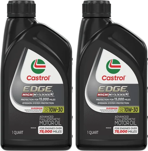 Vista 12 de Castrol EDGE High Mileage 10W-30 Aceite de motor sintético avanzado completo, 1 cuarto de galón