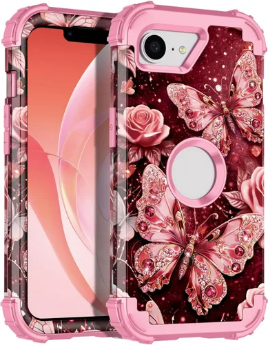 Vista 39 de Rancase Funda para iPhone 11, tres capas de alta resistencia a prueba de golpes, protección de plástico duro + funda protectora de goma de silicona