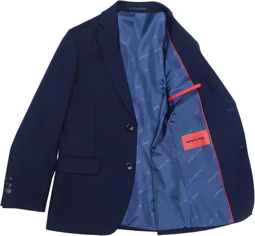 Vista 5 de Almighty Magic Traje formal para niño, 5 piezas, ajustado, traje de vestir con anillo