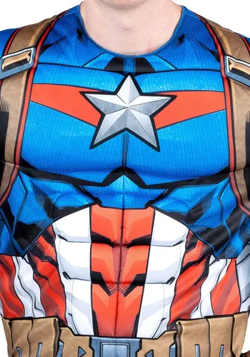 Vista 8 de Disfraz de Capitán América de Marvel para adulto