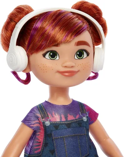 Vista 5 de Mattel Karma's World Switch - Muñeca con accesorio para auriculares, pelo rojo y ojos azules
