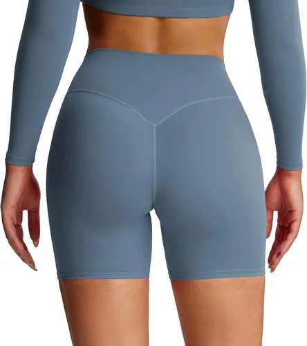 Vista 20 de Aoxjox Pantalones cortos Metamorph Deep V de 6" Azul (Cascade Blue)