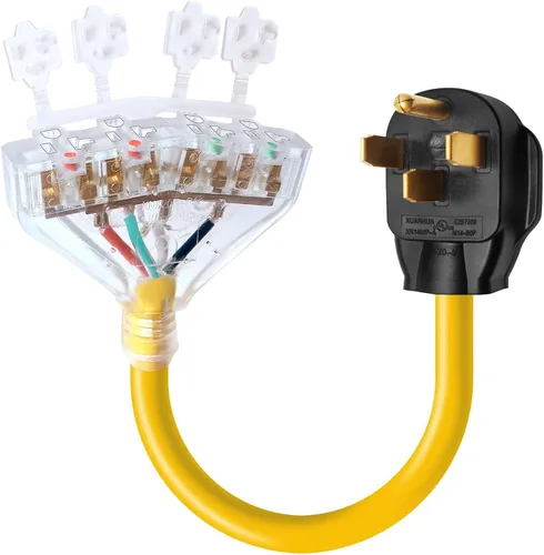 Vista 7 de Cable de alimentación del generador del adaptador de 30 amperios a 110V