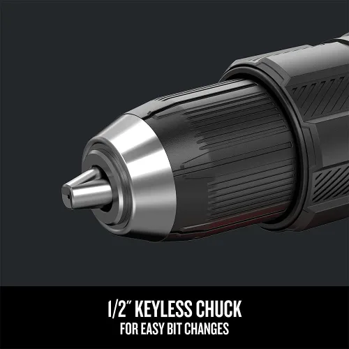 Vista 5 de CRAFTSMAN V20 Kit de taladro de martillo inalámbrico, 1/2 pulgada, 2 baterías y cargador incluidos (CMCD711C2)
