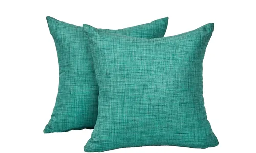 Vista 7 de Juego de 2 almohadas decorativas para sofá cama, almohadas decorativas de sala de estar, almohadas rústicas, fundas de almohada sólidas de seda