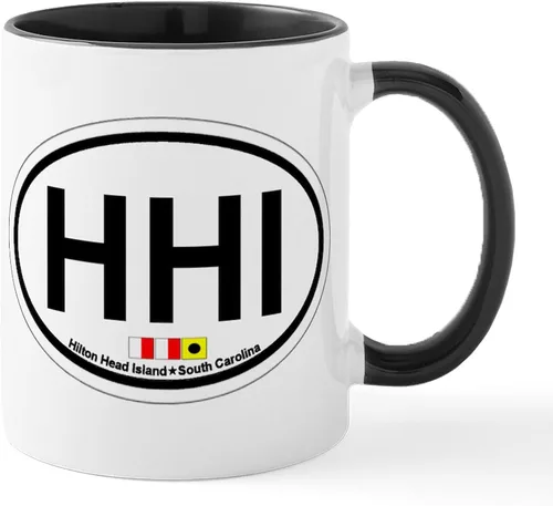 Vista 5 de CafePress Hilton Head Island SC - Taza de café de cerámica (11.0 fl oz)