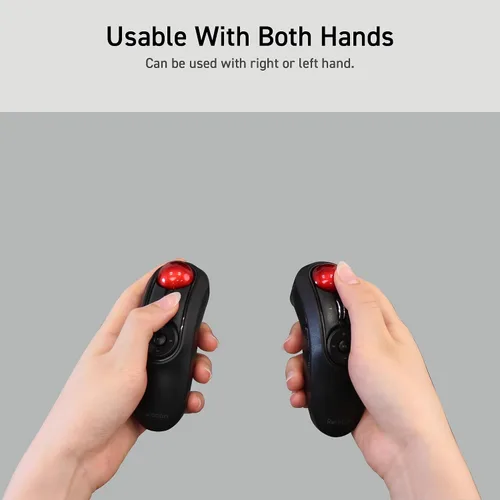 Vista 14 de ELECOM Relacon - Puntero de trackball de mano ergonómico, ratón con pulgar para diestros o zurdos, Bluetooth, 10 botones para TV, presentación