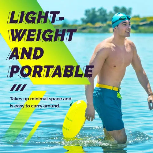 Vista 7 de Sunlite Sports Boya de natación de alta calidad, altamente visible, impermeable, de seguridad, flotador, entrenamiento para natación en aguas
