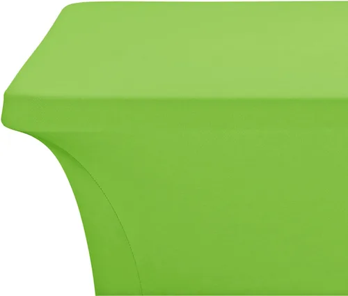 Vista 4 de LZY Mantel de mesa elástico ajustable de elastano para mesa plegable de 4, 6 o 8 pies, mantel rectangular de cóctel, perfecto para fiestas