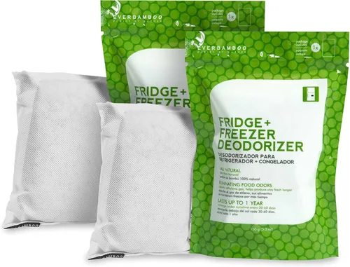 Vista 2 de Ever Bamboo Desodorante para refrigerador y congelador con carbón de bambú natural. ¿Tus sobras se están convirtiendo en sobras?
