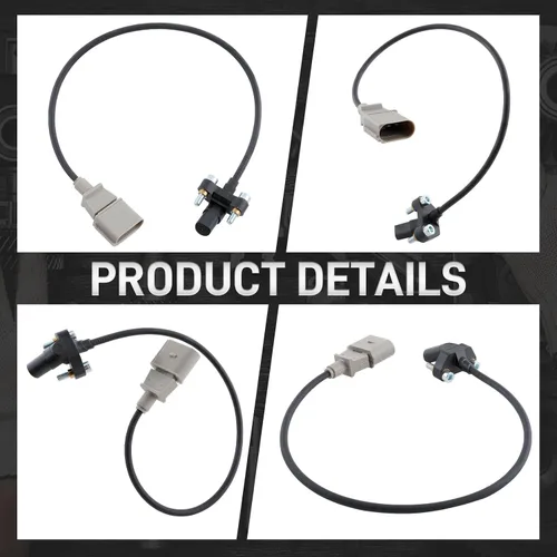 Vista 3 de 07K906433B Sensor de posición del cigüeñal compatible con Volkswagen Jetta 2005-2014 5 cilindros 2.5L motor compatible con Golf 2010-2014 compatible