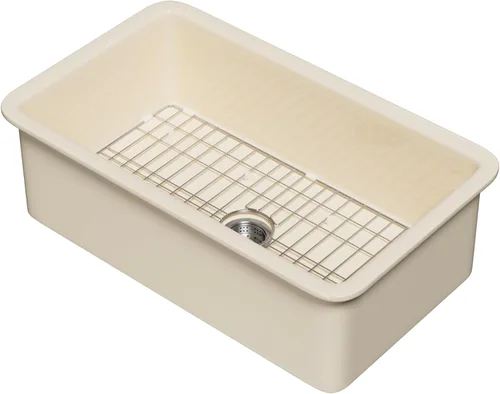Vista 10 de Miuara Fregadero de barra de montaje inferior blanco de 18 pulgadas - Fregadero de cocina pequeño de montaje superior empotrable de 18"x18"x9
