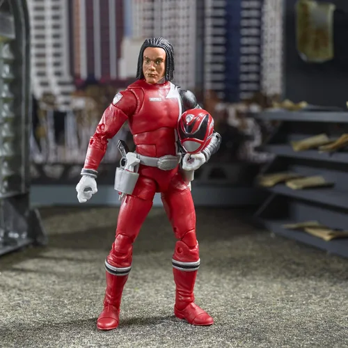 Vista 7 de Power Rangers Lightning Collection S.P.D. Red Ranger Figura de acción coleccionable de 6 pulgadas con accesorios