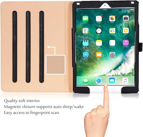 Vista 6 de ProCase - Funda para iPad de 9.7 pulgadas (24,6 cm) iPad 6ª/5ª generación 2018 2017/iPad Air 2/Air 1, funda de cuero premium con protección