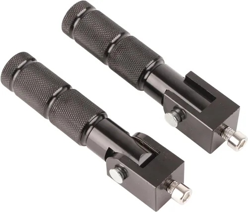 Vista 9 de Estriberas de aluminio, 2 piezas, 8MM universal, 90 grados plegables, negro, 5 1 pulgadas