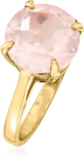 Vista 3 de Ross-Simons 3.20 Carat Rose Quartz Ring in 14kt Yellow Gold