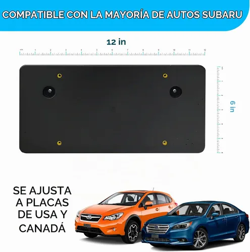 Vista 8 de Trunknets Inc - Kit de adaptador para soporte de placa de matrícula para Subaru Factory - No requiere taladrar el soporte de versión 2.0