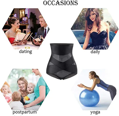 Vista 5 de PAUKEE Faja moldeadora de cuerpo para mujer, cintura alta, control de abdomen, compresión y levantador de glúteos, faja