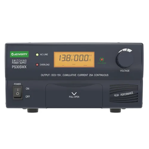 Vista 8 de PS-30SWX fuente de alimentación universal de banco regulada DC, convertidor de energía AC a DC, 13.8V (5-15V ajustable) 30A (máx.), con conector