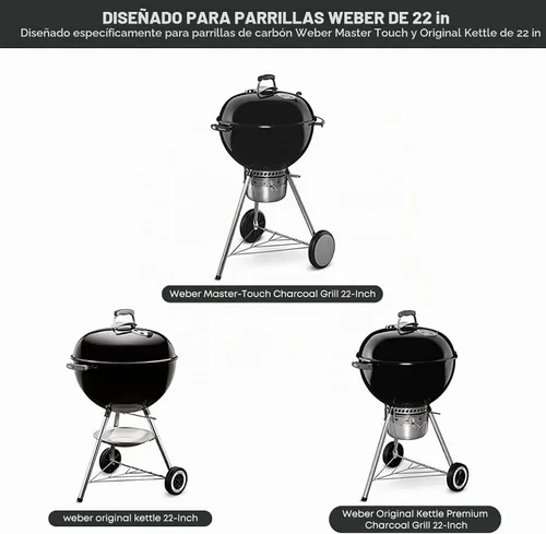 Vista 5 de Stanbroil Estante de mesa para parrilla Weber de 22 pulgadas y tamaños