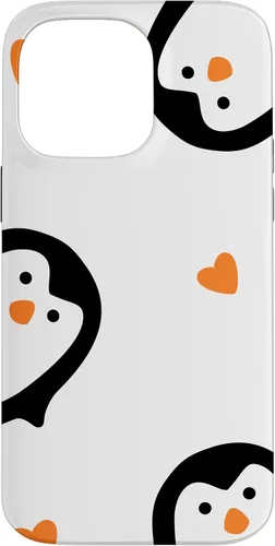 Vista 21 de Cute Penguins Hearts Phone Case for iPhone 17