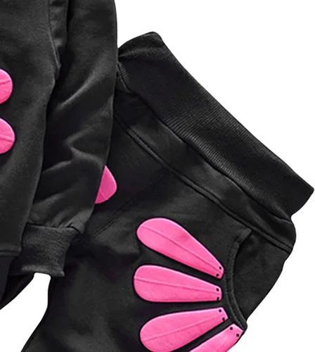 Vista 4 de Conjunto de ropa de girasol para niñas pequeñas, camiseta de manga larga y pantalones, 2 piezas, ropa de otoño