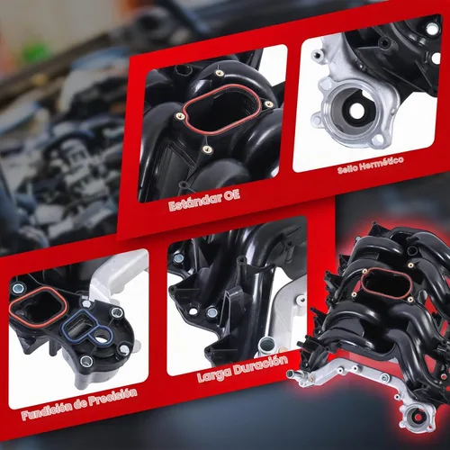 Vista 4 de MOSTPLUS Colector de admisión superior 615-188 con juntas compatibles con Ford F250 F350 E150 E250 E350 E450 5.4L V8