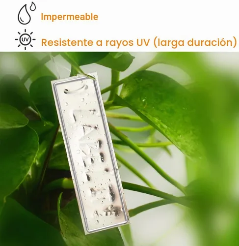 Vista 6 de Etiquetas de aluminio para plantas, etiquetas de metal de doble cara, árbol