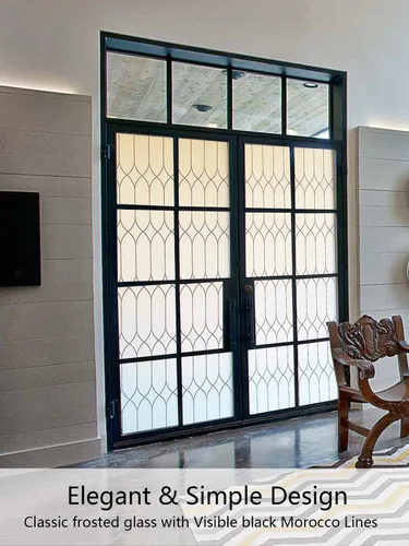 Vista 7 de Jahoot Película de privacidad para ventana, vidrio esmerilado para ventana, bloqueo solar, películas de privacidad para baño, vinilo esmerilado